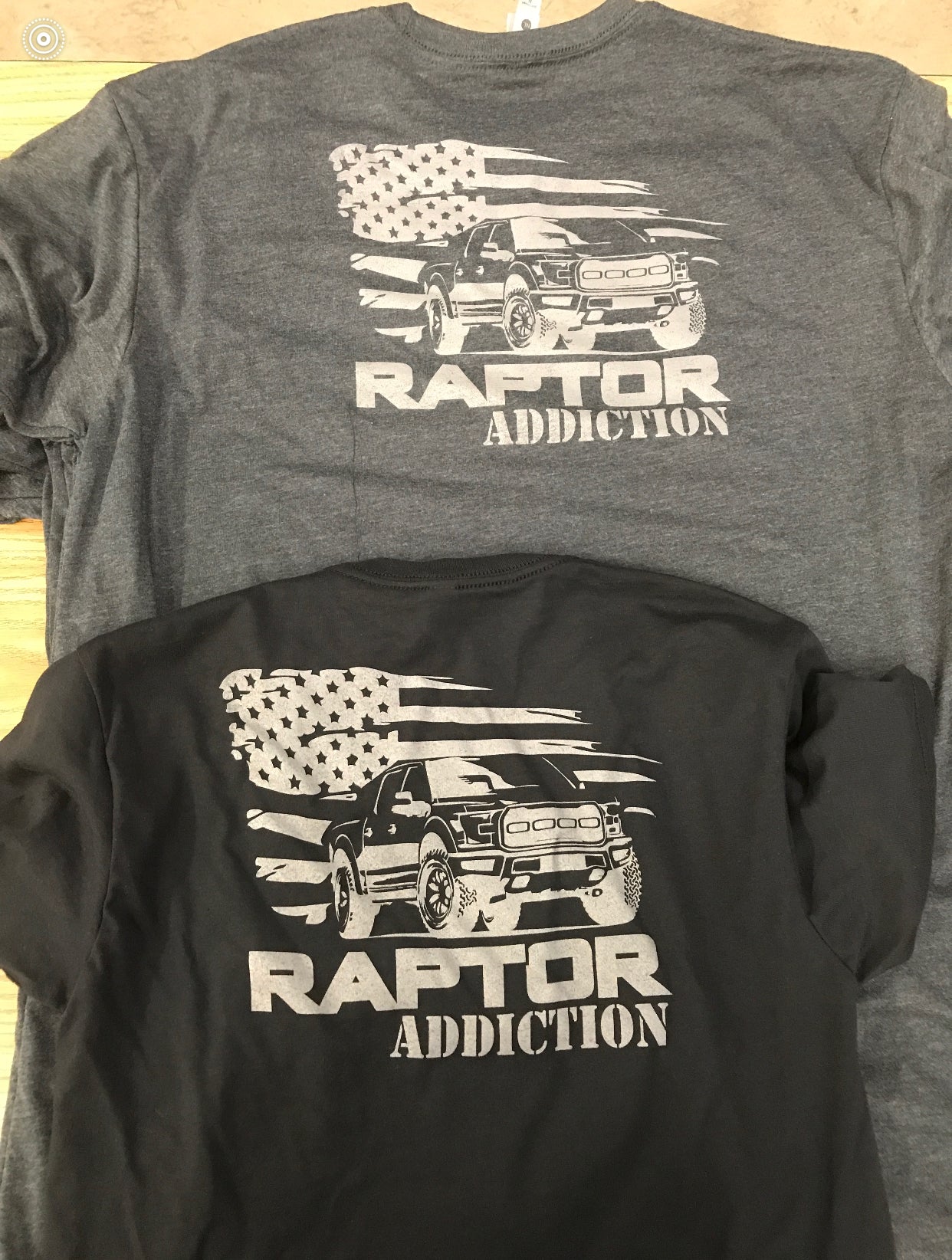RaptorAddiction Flag T Shirt - Black
