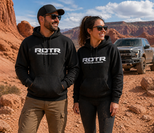 Unisex ROTR Black Pullover Hoodie Sweatshirt