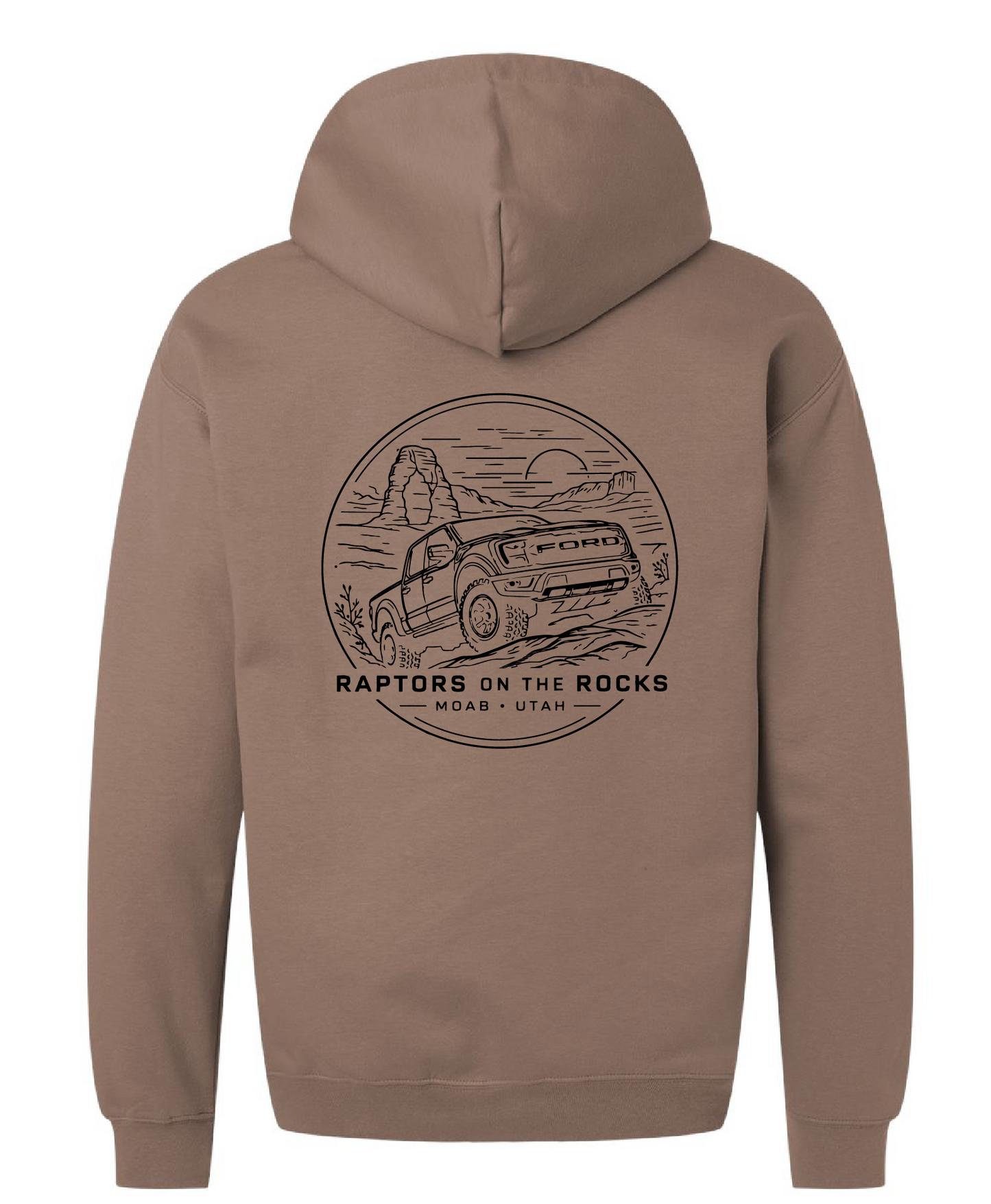 Unisex ROTR Savana Brown Midweight Pullover Hoodie Sweatshirt
