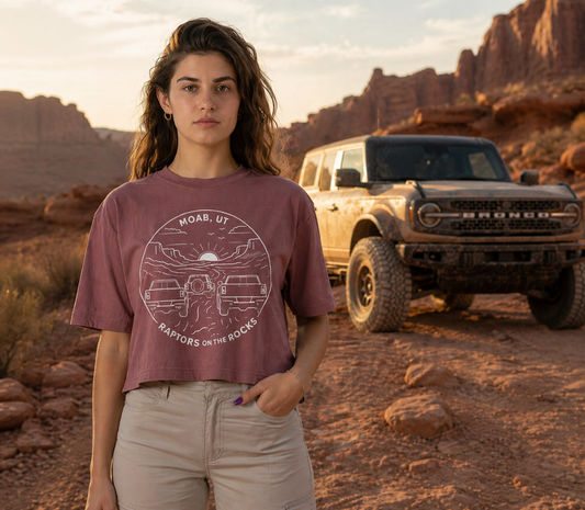 Women's ROTR Mauve Boxy Crop Tee